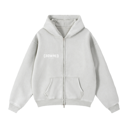 Crowned - "Crowned By Your Faith" Double Zipper Zip-Up Hoodie
