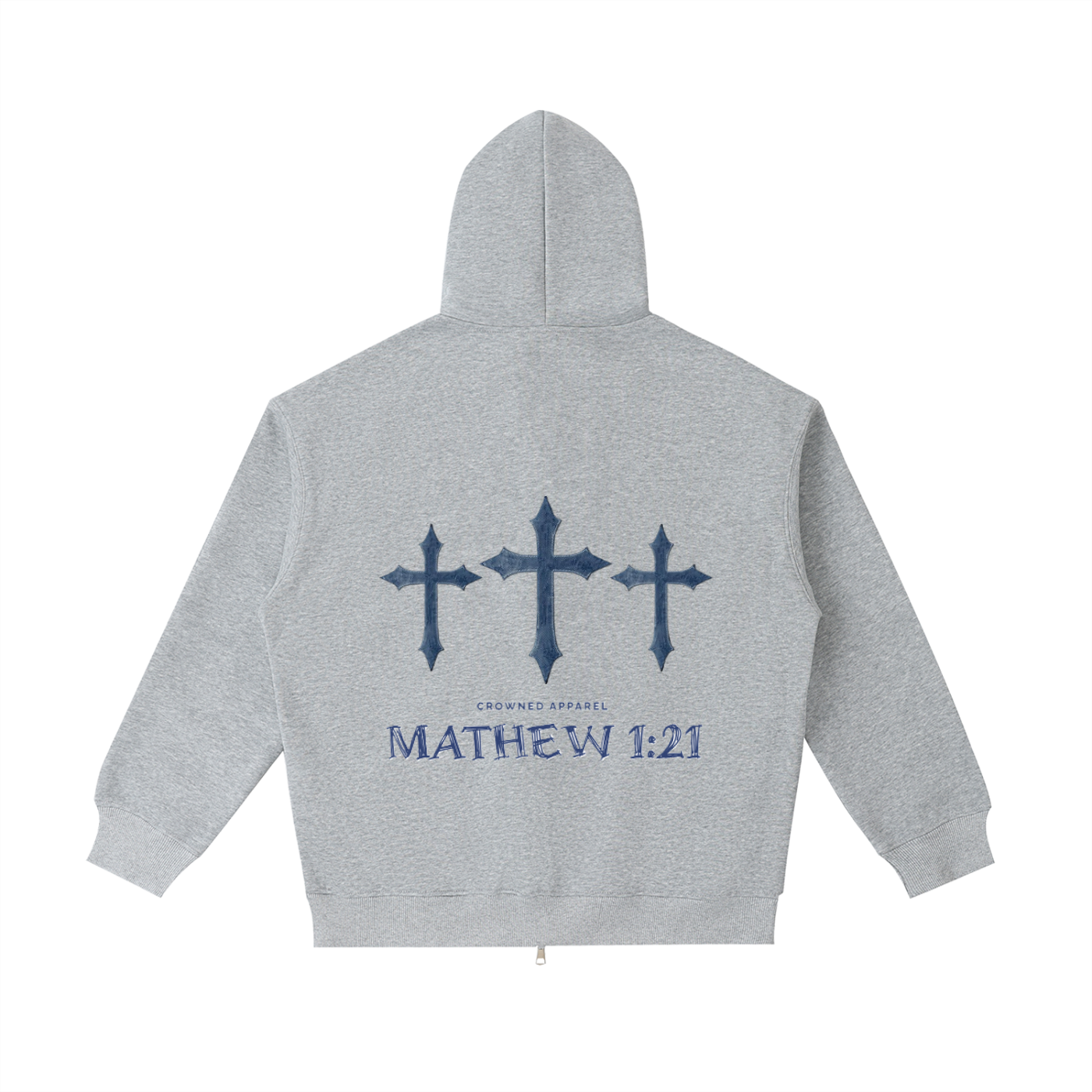 CROWNED - “Matthew 1:21” Heavyweight Pocket Hoodie