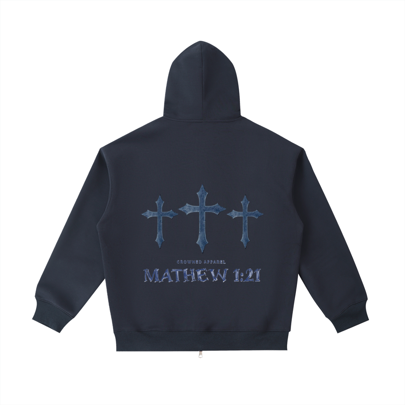 CROWNED - “Matthew 1:21” Heavyweight Pocket Hoodie