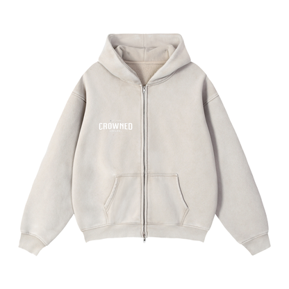 Crowned - "Crowned By Your Faith" Double Zipper Zip-Up Hoodie