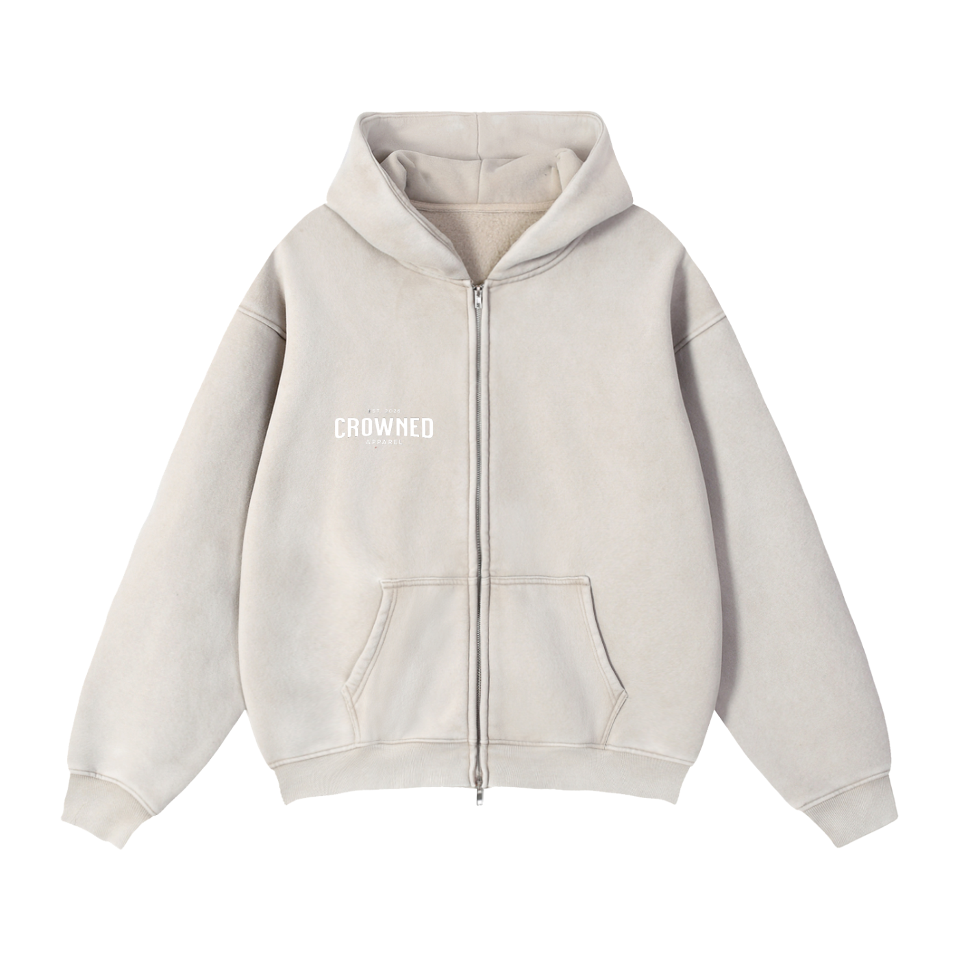 Crowned - "Victory in Christ" - Zip-Up Hoodie