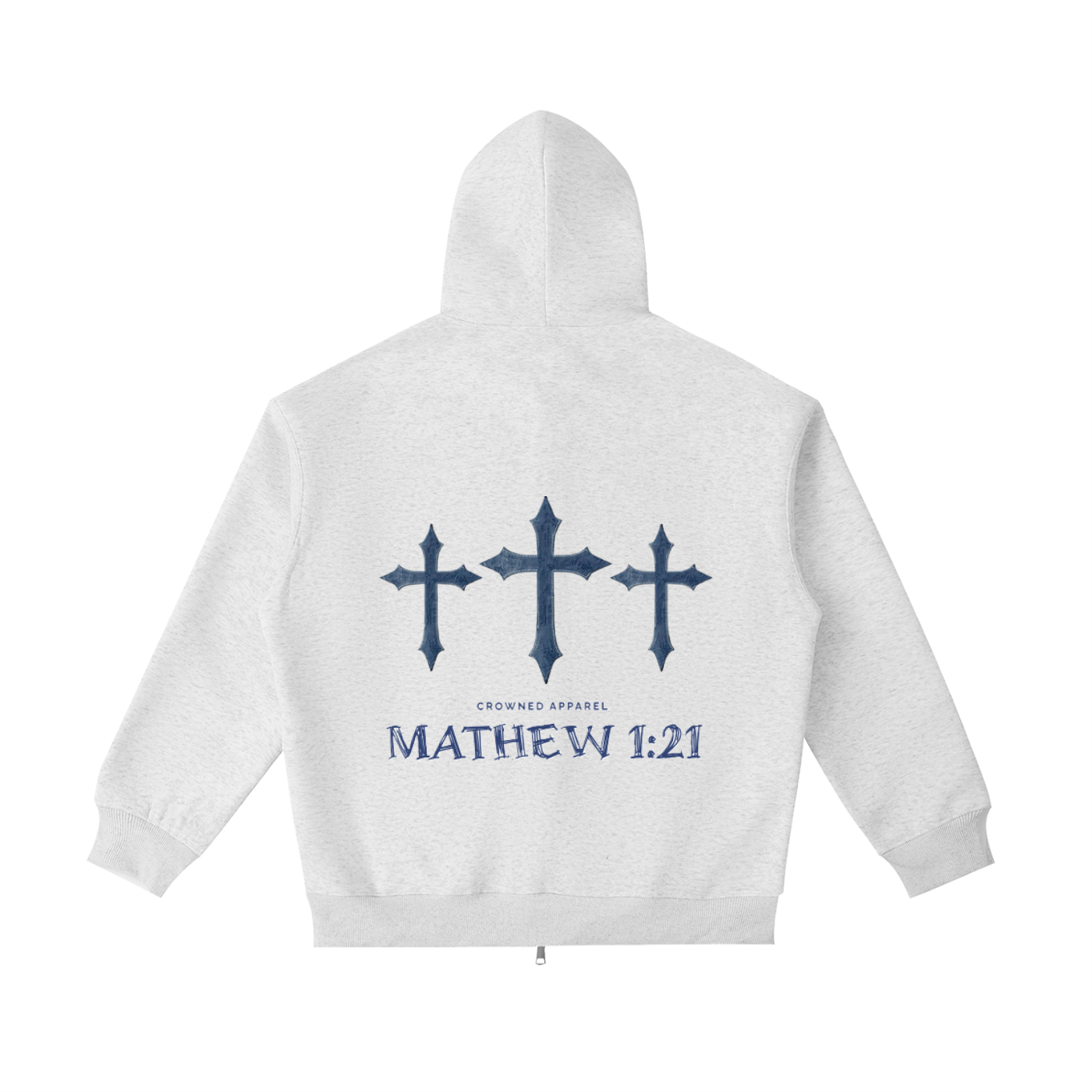 CROWNED - “Matthew 1:21” Heavyweight Pocket Hoodie