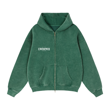 Crowned - "Victory in Christ" - Zip-Up Hoodie