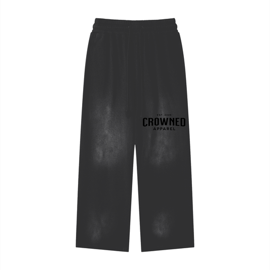 Crowned Apparel - Faded Loose Fit Cotton Sweatpants