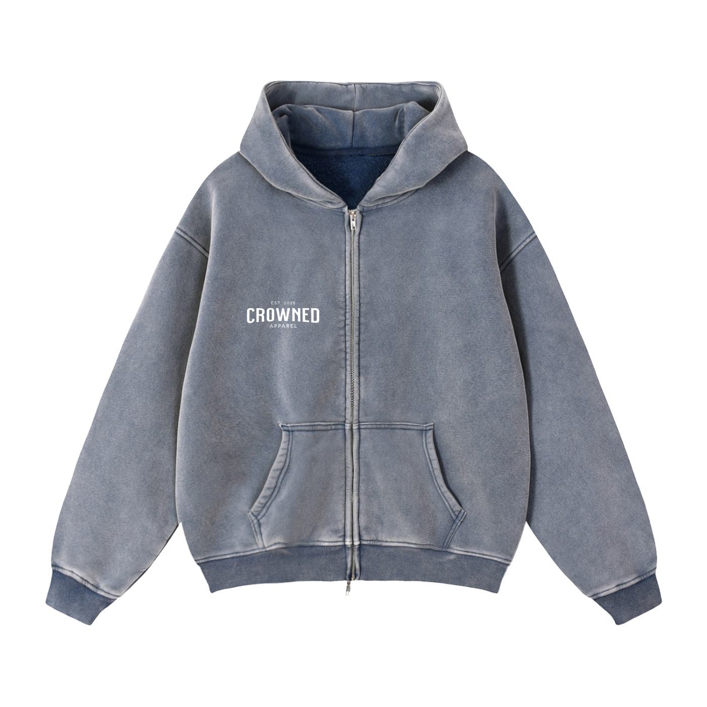 Crowned - "Victory in Christ" - Zip-Up Hoodie