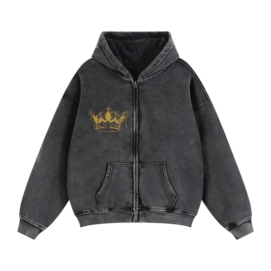 Crowed Apparel - "Crowned by your Faith" Zip-up Hoodie
