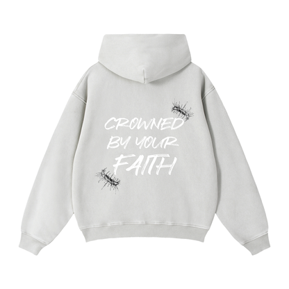 Crowned - "Crowned By Your Faith" Double Zipper Zip-Up Hoodie