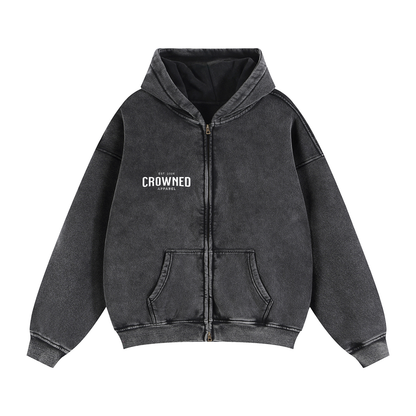 Crowned - "Crowned By Your Faith" Double Zipper Zip-Up Hoodie