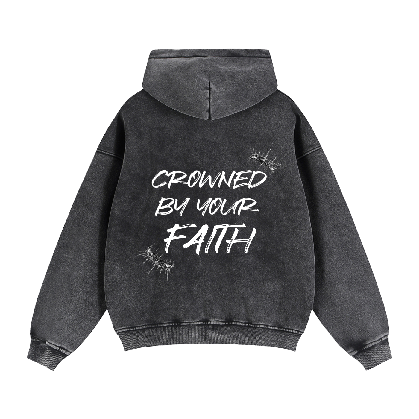 Crowned - "Crowned By Your Faith" Double Zipper Zip-Up Hoodie