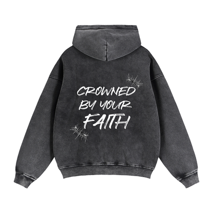 Crowned - "Crowned By Your Faith" Double Zipper Zip-Up Hoodie
