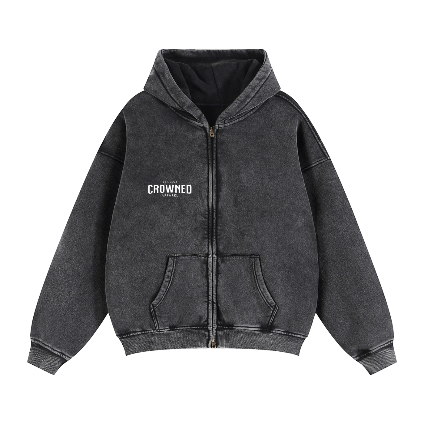 Crowned - "Victory in Christ" - Zip-Up Hoodie