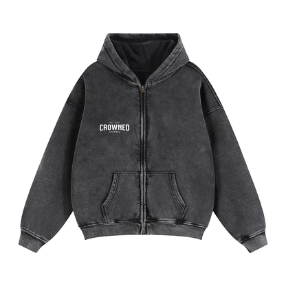 Crowned - "Victory in Christ" - Zip-Up Hoodie