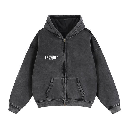 Crowned - "Victory in Christ" - Zip-Up Hoodie