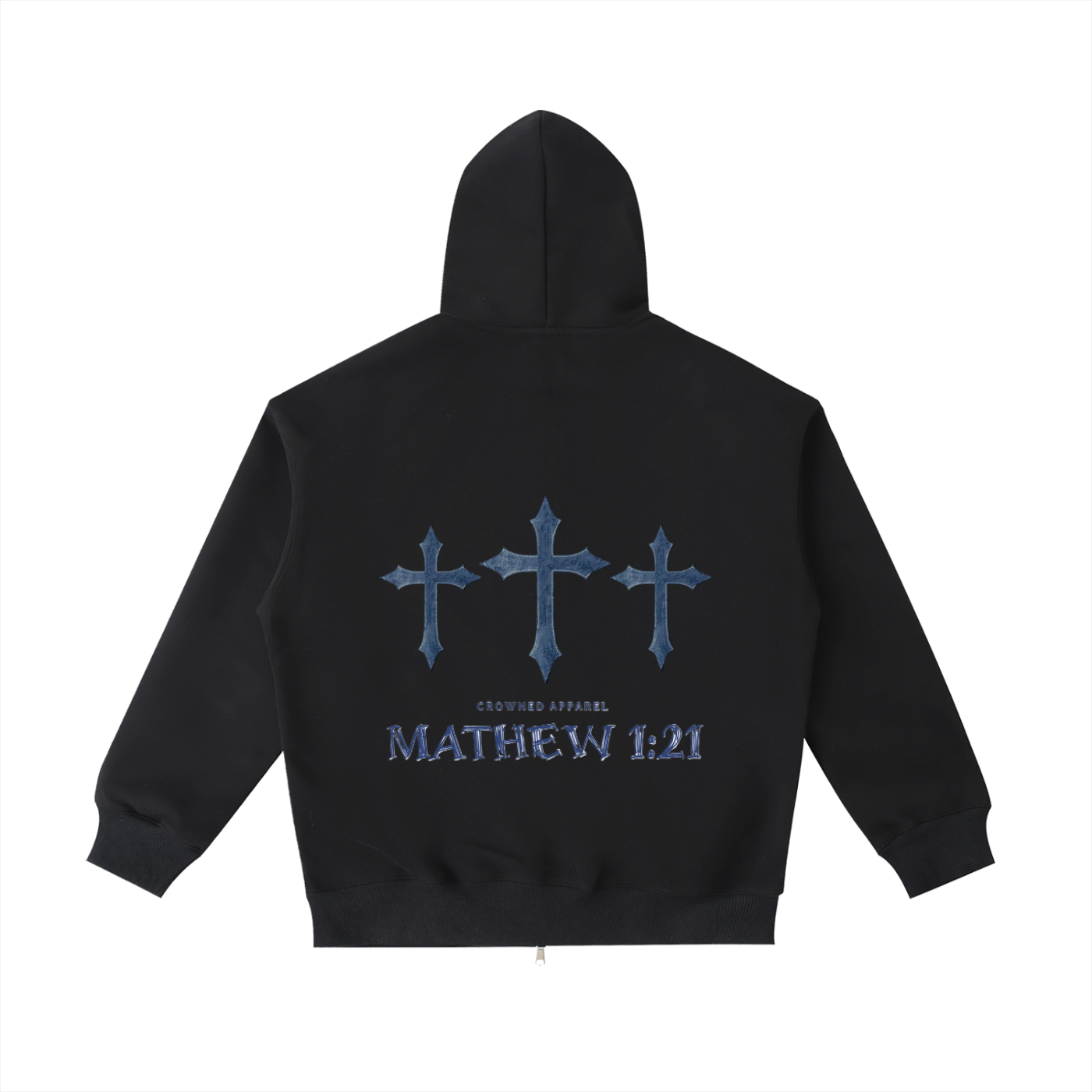 CROWNED - “Matthew 1:21” Heavyweight Pocket Hoodie