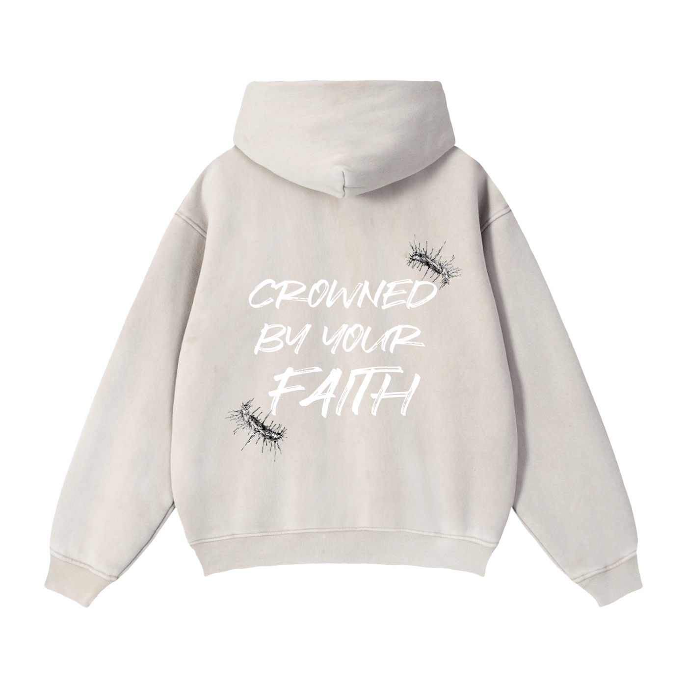 Crowned - "Crowned By Your Faith" Double Zipper Zip-Up Hoodie