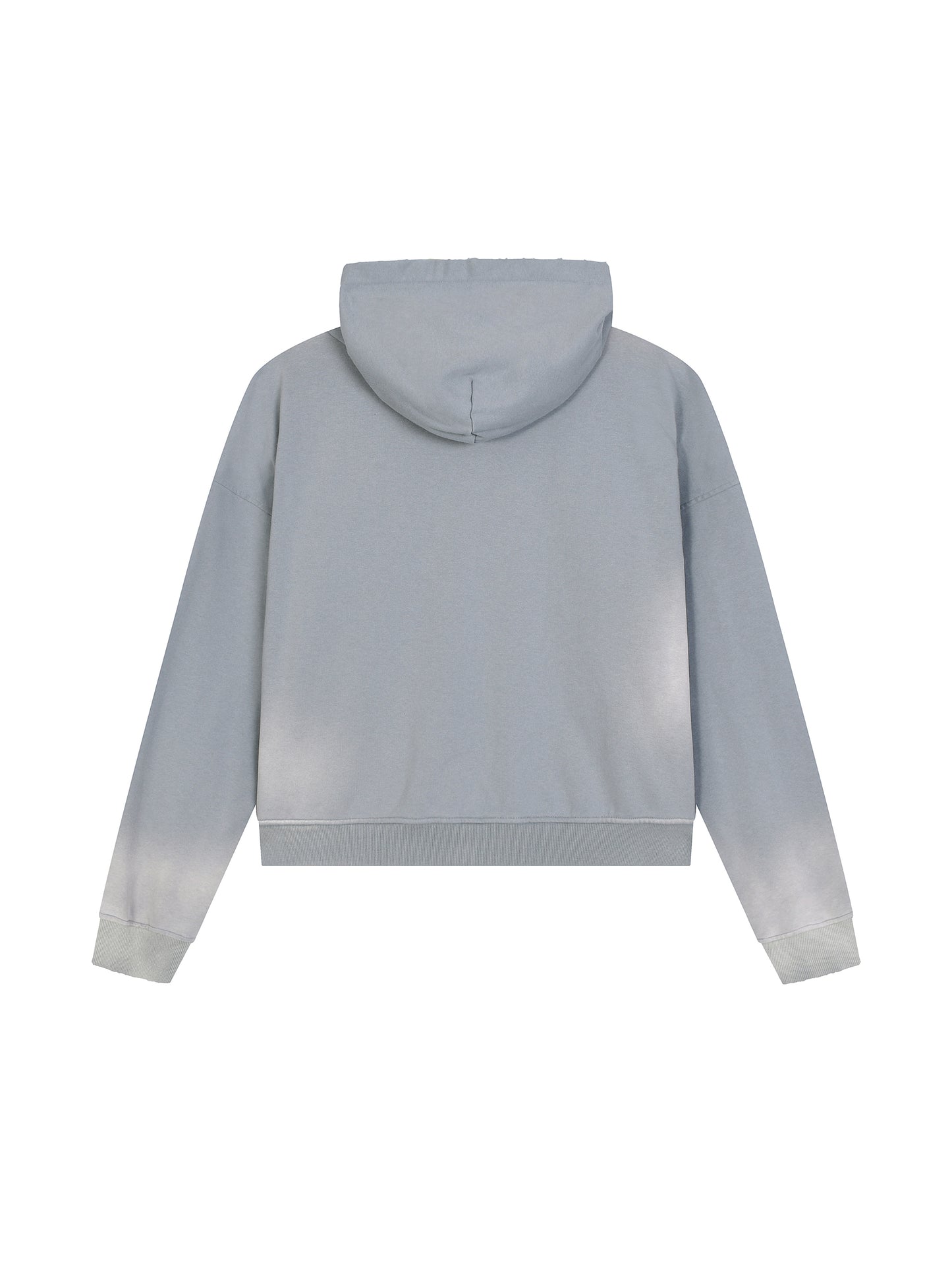 Crowned Apparel - Faded frayed zip-up hoodie